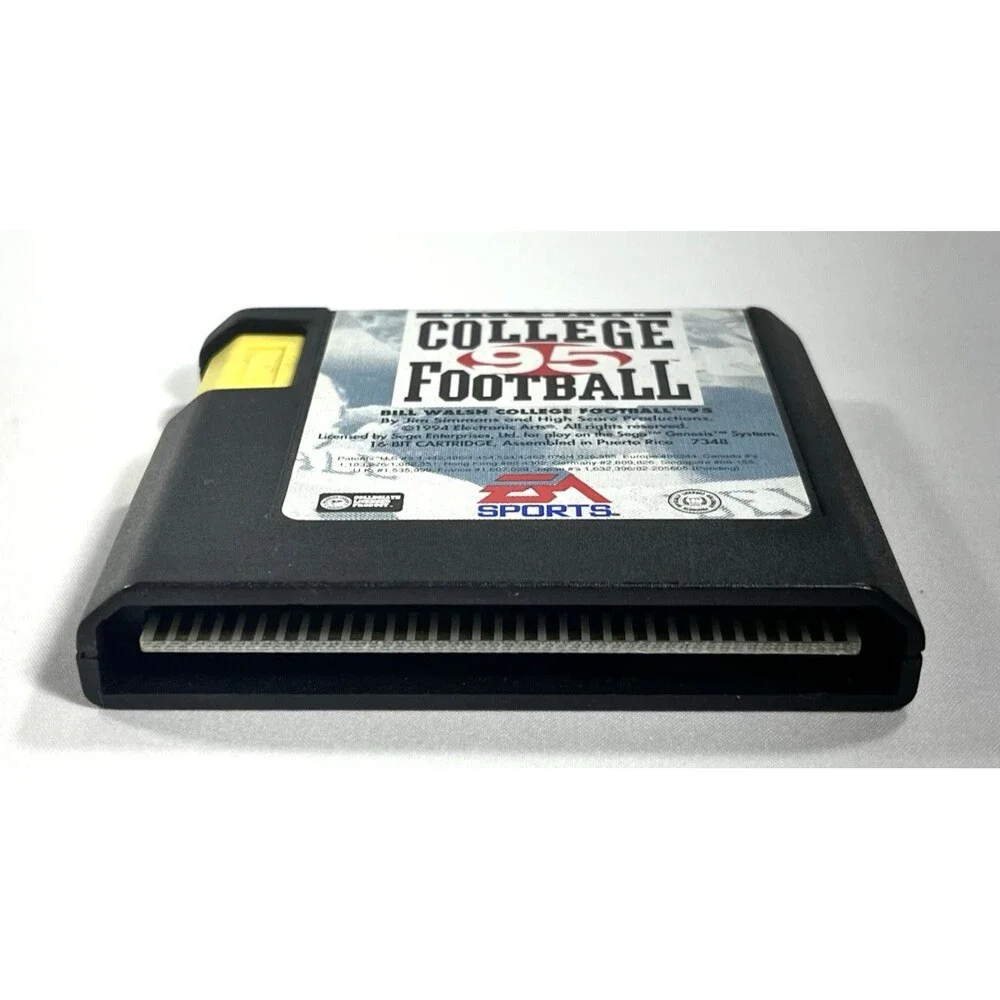 Bill Walsh College Football 95 Sega Genesis 1994 EA Sports Cartridge Tested